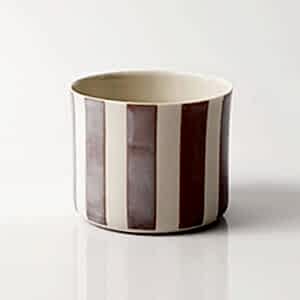 "Striped"Lavender on White Midi